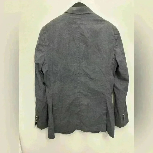 Massimo Dutti Blazer Men's Finest Italian Fabric Cotton Half Lined Size US 36 - Picture 2 of 10